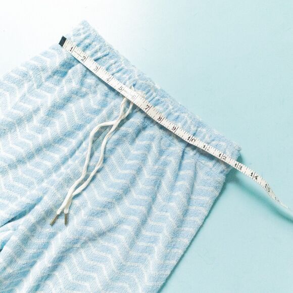 Dandy Del Mar Santorini Blue Terrycloth Matching Set Wide Leg Bralette Size S/M - Picture 8 of 11